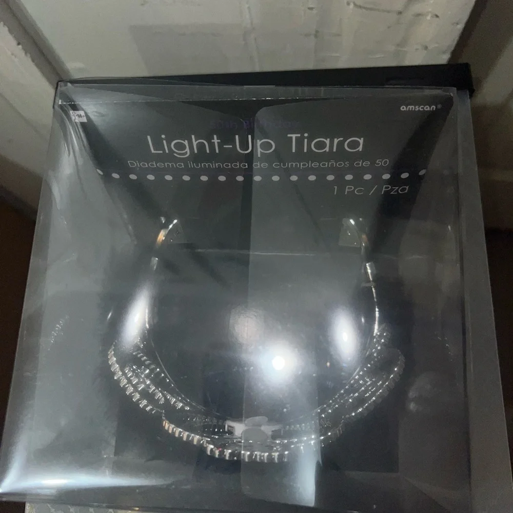 Amscan Light-Up Tiara with Red Details